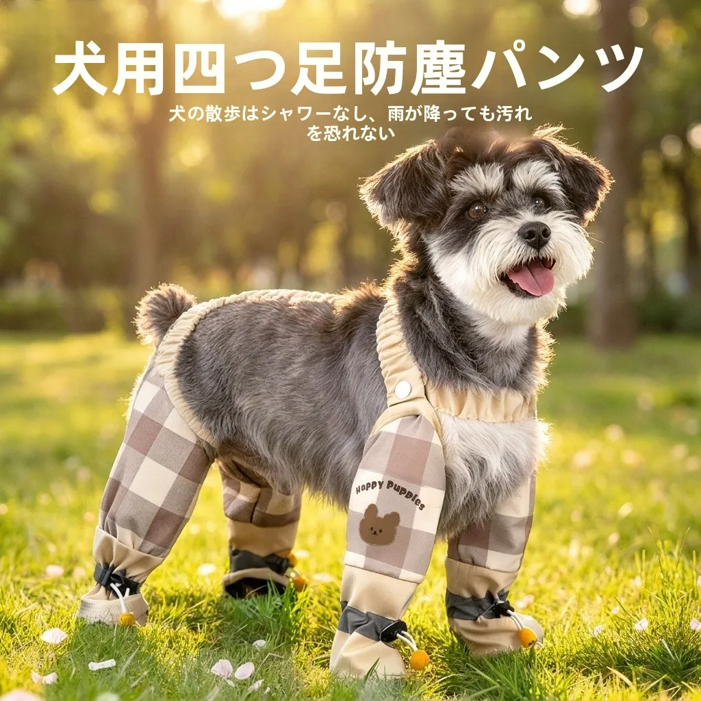 hipidog 防塵仕様の犬用パンツ：冬期アウトドアでの防水・汚れ防止性能を実証