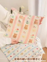 かわいいクマデザインの子供用洗顔タオル【綿100%・極上の柔らかさ】