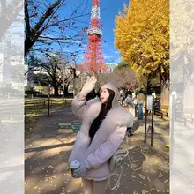 CloudSweet フード付きパーカー【山羊绨毛襟・取り外し可能なインナー付き・冬用】