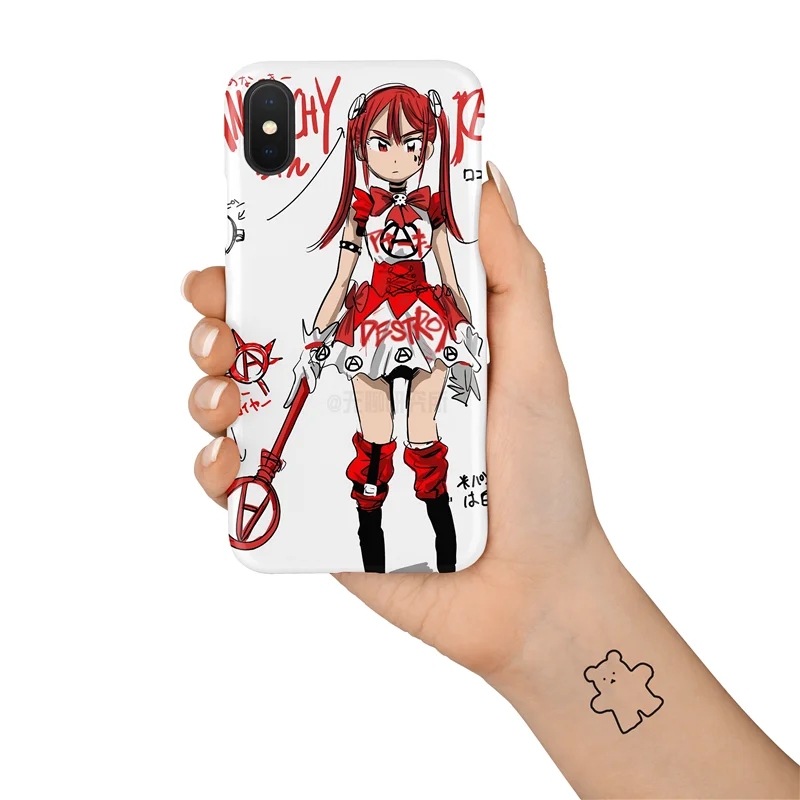 イナズマイレブンの魔法少女デザインiPhoneソフトケース：Xs・11・12シリーズ対応のIMDシリコン保護套