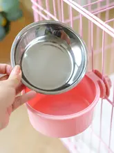 ペット用 吊り下げ式水飲みボウル【転倒防止・子猫用・犬用】
