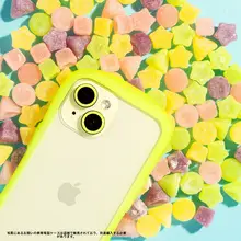 iFace iPhone 15 Pro Max 用 蛍光色 強化ガラスレンズフィルム【 夜光効果】