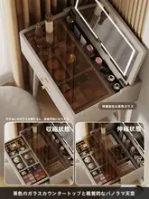 収納ミラー付き翻転式ドレッサー【コンパクトな寝室用デザイン】