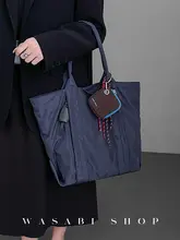 軽量トートバッグ【ナイロン製・大容量・通勤用・ショルダーバッグ】