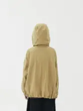 ジャケット キッズ ボーイズ ガールズ カーキ Wファスナー オリジナル 春物 アウター「Pawpaw Liu」