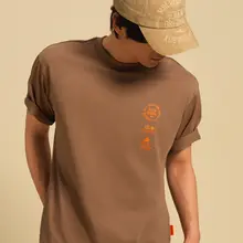 吸湿速乾機能を持つクール素材Tシャツ【男女兼用・プリント・ラウンドネック・短袖】