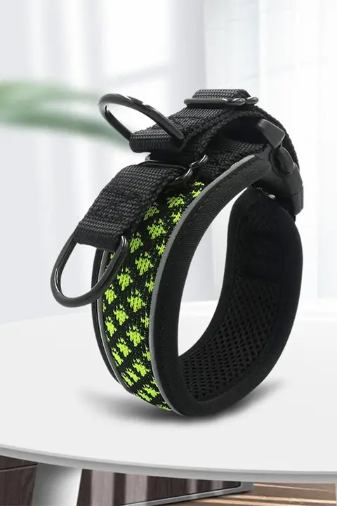 通気性のある反射メッシュ犬用ハーネス【調整可能・夜間反射・首に負担をかけない】