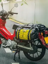 ロック兄弟 バイク用防水リアシートバッグ【CC110対応・大型荷物収納・ツーリング用】