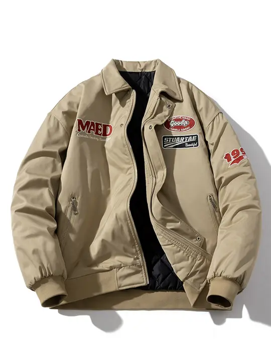 フライトジャケット 男女用 厚手 コットン ジャケット