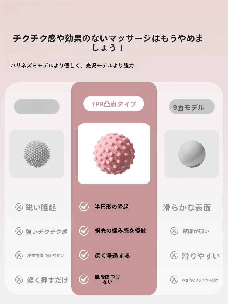 二の腕 マッサージ に最適なマッサージボールの選定と実用性