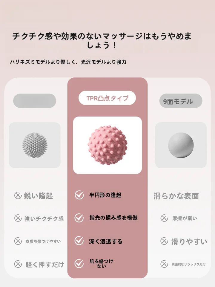 足底筋膜リリーフボール【肩甲骨・マッサージ用・極上の柔らかさ】