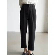 LIMONN 高腰テーパードパンツ【女性用・スリムフィット・ビジネス＆カジュアル】