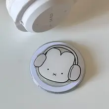 マグネット搭載 伸縮式うさぎデザイン携帯スタンド【可愛いアニメスタイル・折りたたみ式】