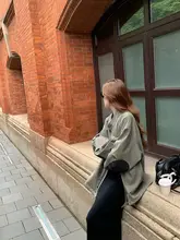 MUKOK 英倫風 女性用中長丈コート【フィット・ダブルブレスト・カジュアル】