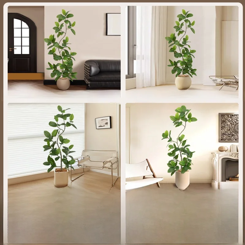 大型グリーン植物 リビング用 装飾品 偽物の植物