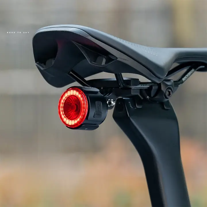 ROCKBROS スマートセンサー付き自転車用テールライト【夜間用・ブレーキライト・折りたたみ自転車対応】