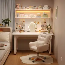 アイアン製のモダンデザインドレッシングテーブル兼デスク【シンプル・主寝室用・女の子向け】