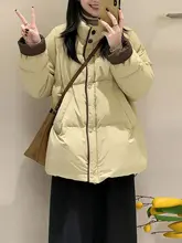グレーの特大サイズ女性用コート【韓国風・ルーズフィット・保温性・厚手】
