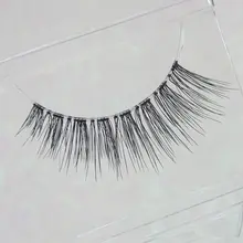 厚みがありナチュラルな3D立体コスプレ用つけまつげ【透明軸】【パーティーやステージに最適】
