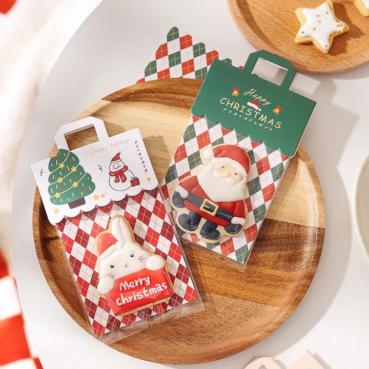 クリスマス用お菓子ラッピング袋【クッキー・マドレーヌ用・デコレーションカード付き】