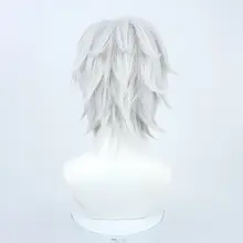銀白色のコスプレウィッグ【立体的なデザイン・フォックススタイル】