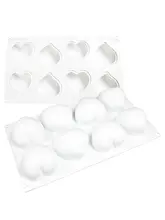 ハート型のシリコンケーキ型【フランス風・バレンタインデー・六インチ】