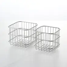 ステンレス製水切りバスケット【化粧品・果物・キッチン用・浴室収納】