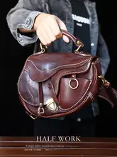 HALF WORK ヴィンテージサドルバッグ【本革・手作り・ショルダーバッグ】