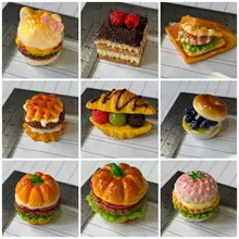 多孔ゴム素材のハンバーガー型シリコ mould【DIY手作り用・焼き菓子・石膏粘土対応】（セットアップ対応）