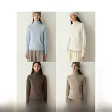ニットトップス レディース メリノウール ルーズタートル 「INSIS FEMME」