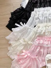 ロリータスタイル 上品なレース付きショートブラウス【春夏用・肩出し・フレアスリーブ】