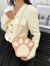 かわいい猫の爪デザインの手作り編み材料バッグ【ショルダー・斜め掛け・高級感】
