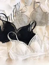 フレンチスタイルのセクシーなうさぎ耳ブラ【ノンワイヤー・レース・バスト補正】（セットアップ対応）