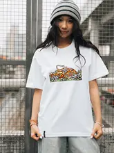 ロックスタイル 流行のヒョウ柄プリントTシャツ【ユニセックス・ストリートファッション】