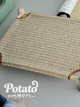 夏用 軍用ベッド風 防湿 防潮 猫の爪研ぎ付き一体型ベッド【木製・耐久性・4シーズン対応】（セットアップ対応）