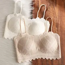 夏用レース細ストラップインナー【背中美ライン・ブラ無し・防透け】