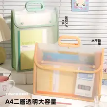 小学生用トートバッグ【透明・防水・試験用書類収納】