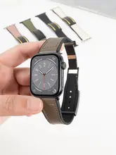 スマートウォッチ用ベルト 本革 折りたたみ マグネット式 メンズ レディース スポーツ 上品 おしゃれ Apple Watch 対応