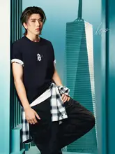 ボーンレス ブランド グラフィックプリント 半袖Tシャツ【ルーズフィット・カップル向け】