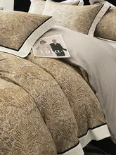 高級感ある印花デザインのテンセルコットンフリース四点セット【秋冬用・保温性・厚手】