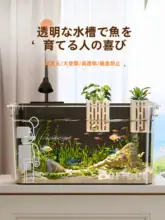 水槽 アクアリウム 小型 卓上 蓋付き ろ過フィルター エアポンプ一体型 水草レイアウト 家庭用 亀飼育