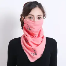 秋冬用 コットン製 日焼け防止フェイスマスク【通気性・肌触りの良い・ネックガード・全顔カバー・UVカット・風防止】