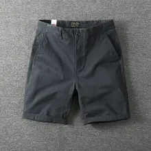 カジュアルデザイン メンズコットン半ズボン【ストレートフィット・夏用・無地】（セットアップ対応）