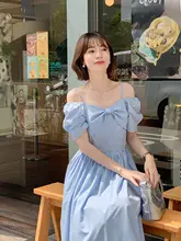 水彩柄 サマーウエストリボンキャミソールドレス【フランス風・フリル付き】