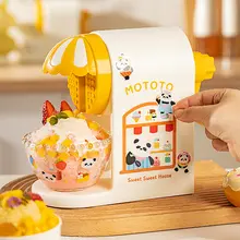 家庭用コンパクトかき氷機【子供向け・手動アイスシャーベットメーカー】