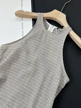 トレンディなデザイン！肩開きのAラインチェック柄ロングワンピース【コットン素材・ノースリーブ・ビーチ＆通勤用】