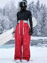 冬用 スノーボード＆スキー用パンツ【防風・防水・加熱・ワイドフィット・ブラック】