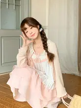 夏用 ドット柄 レイヤードキャミソールワンピース【Aライン・ピンク】