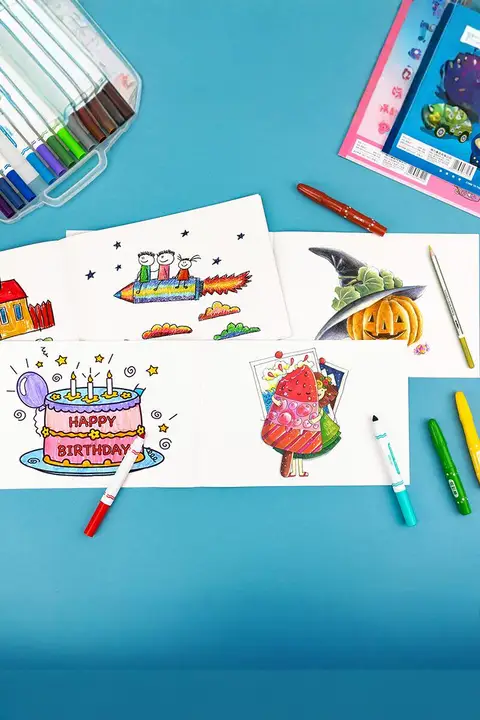 厚口の無地美術用スケッチブック【子供用・大判・自由に描ける】