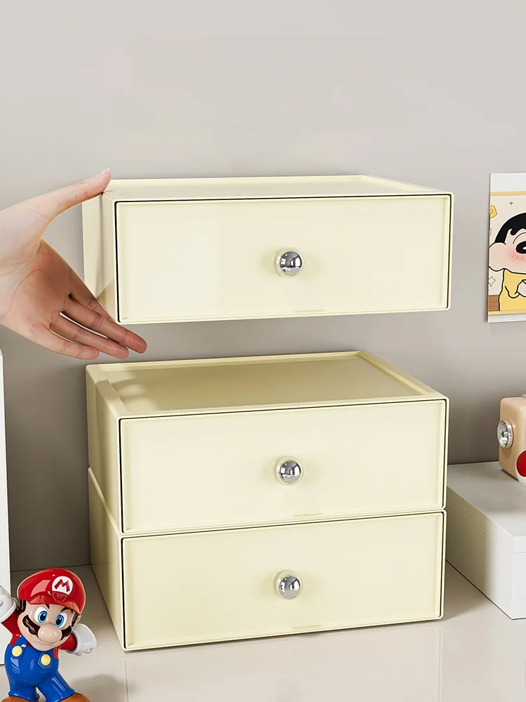 引き出し式収納ボックス MRUN JY20241205：多機能で効率的な文具・化粧品収納の実用性